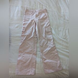 Pink kids Abercrombie cargo pants